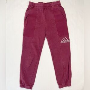 Vintage Maroon Adidas Logo Jogger Sweatpants